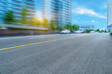 traffic in the downtown district,tianjin china.