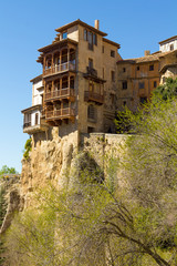 Famous hanging houses of Cuenca in Spain