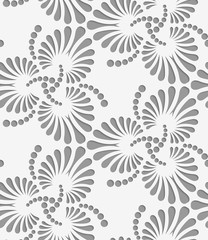 Perforated flourish tear drops trefoils