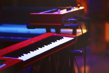 Synthesizer at the stage