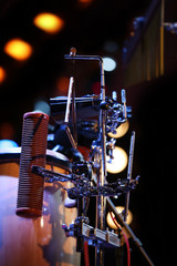Obraz na płótnie Canvas Musical instruments on a stage