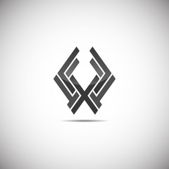 Abstract vector logo on white background