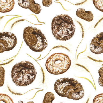pattern with rye bread