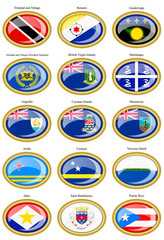 North and Central America's flags