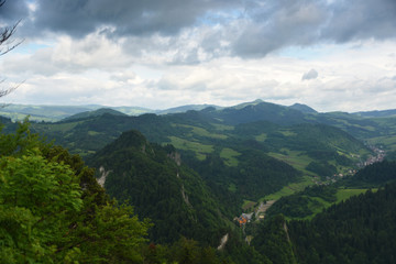 Fototapeta na wymiar Mountains Pieniny in Slovakia and Poland