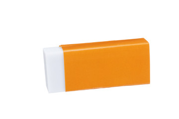 Eraser of orange case