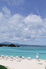 Fototapeta na wymiar Okinawa resort beach