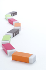 Lined eraser