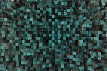 3d rendering of abstract blocks abstract background