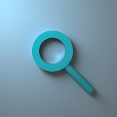 3D rendering of magnifier