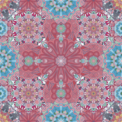 Pink Mandala Background for greeting card, Brochure, Card or Invitation