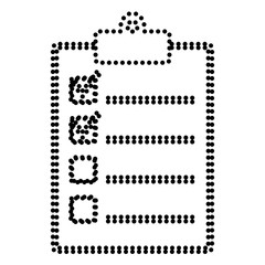 Fototapeta premium Ilustracja znaku listy kontrolnej