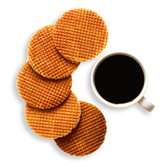 Dutch Waffles with a cup