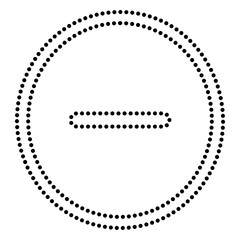 Negative symbol illustration