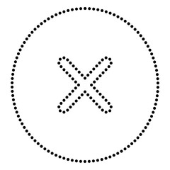 Obraz premium Cross sign illustration