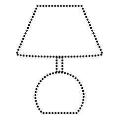 Lamp sign illustration