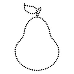 Pear sign illustration