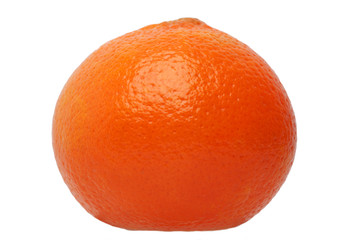 orange fruit isolated on white background.