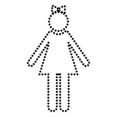 Girl sign illustration