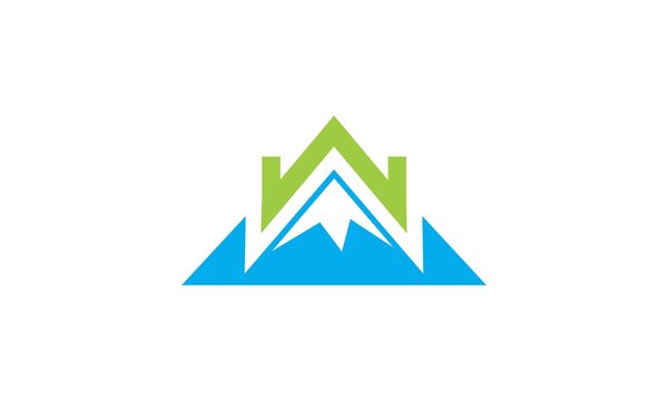 M and W lette mountain logo