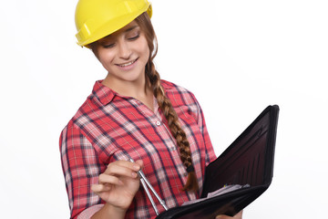 Woman construction worker