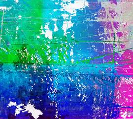 Grunge style abstract color splash background