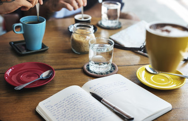 Cafe Coffee Leisure Meeting Project Sharing Concept