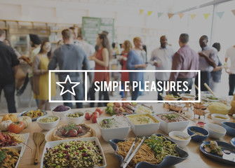 Tasty Yammy Simple Pleasure Food Meal Concept