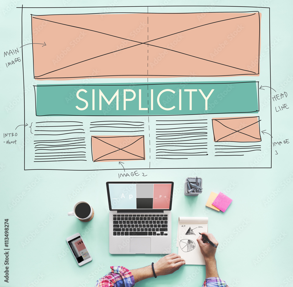 Poster simplicity clean clear minimal normal simple concept