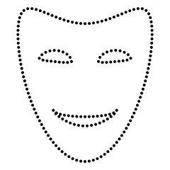 Comedy theatrical masks