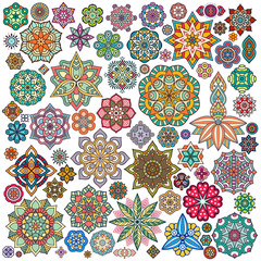 Ethnic floral seamless pattern