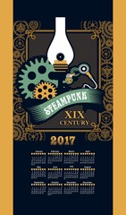 Calendar 2017 steam punk