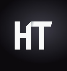 HT Two letter composition for initial, logo or signature.