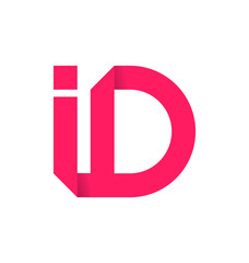ID Two letter composition for initial, logo or signature.