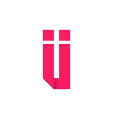 II Two letter composition for initial, logo or signature.