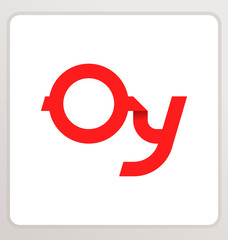 OY Two letter composition for initial, logo or signature.