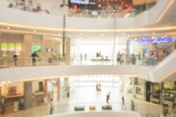 Blurred background department store