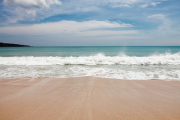 Beach, sea and waves