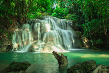 Fototapeta na wymiar waterfall in deepforest