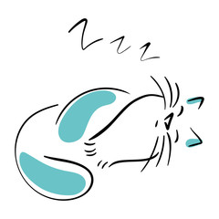 Obraz premium Sleeping cat