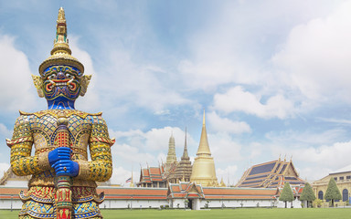 Fototapeta premium Demon Guardian Wat Phra Kaew Grand Palace Bangkok