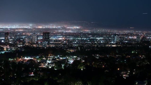 Los Angeles Skyline 48 Night Time Lapse