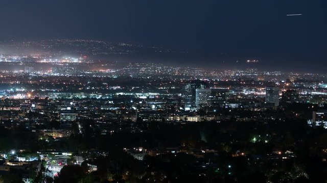 Los Angeles Skyline 52 Night Time Lapse