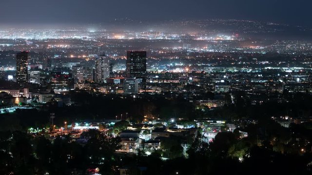 Los Angeles Skyline 51 Night Time Lapse