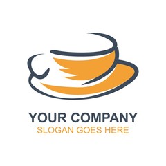 Coffee Cafe Icon Logo Vector