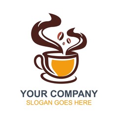 Coffee Cafe Icon Logo Vector