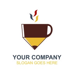 Coffee Cafe Icon Logo Vector