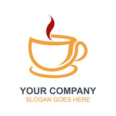 Coffee Cafe Icon Logo Vector