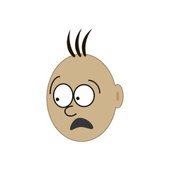 Shocked face illustration