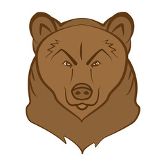 Bear Logo Mascot Emblem vector. Bear head.